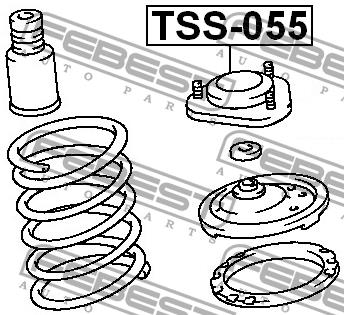 Febest Front Shock Absorber Support – price 105 PLN