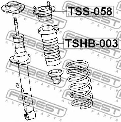 Febest Front Shock Absorber Support – price