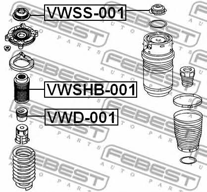 Febest Front Shock Absorber Support – price 63 PLN