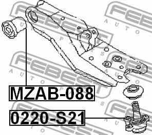 Ball joint Febest 0220-S21