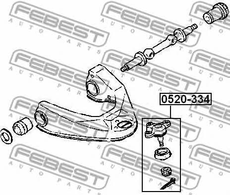 Ball joint Febest 0520-334