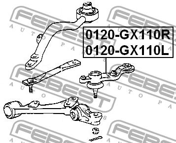 Ball joint Febest 0120-GX110L