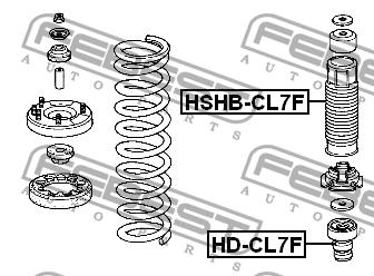 Front shock absorber bump Febest HD-CL7F
