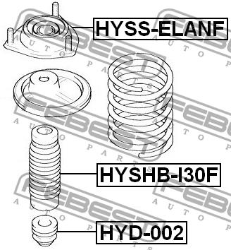 Front shock absorber bump Febest HYD-002