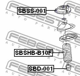 Febest Front shock absorber bump – price 25 PLN