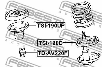 Febest Front shock absorber bump – price 23 PLN
