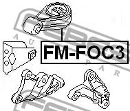 Engine mount, rear Febest FM-FOC3