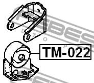 Febest Engine mount, front – price 79 PLN