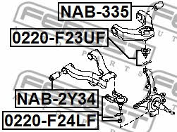 Ball joint Febest 0220-F24LF