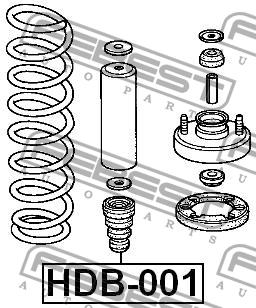 Febest Front shock absorber bump – price 35 PLN