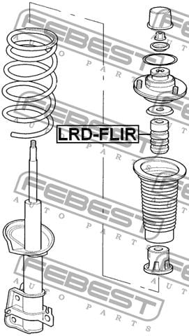 Rear shock absorber bump Febest LRD-FLIR