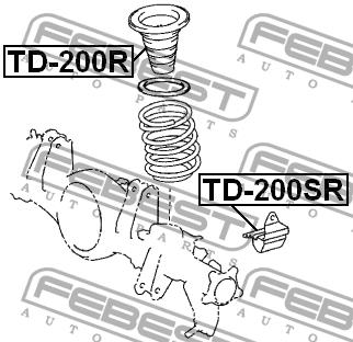 Febest Rear shock absorber bump – price 72 PLN