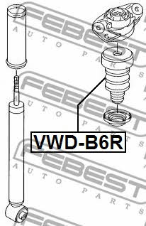 Febest Rear shock absorber bump – price 25 PLN