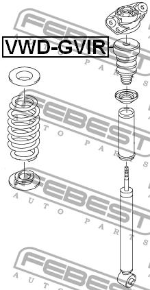 Febest Rear shock absorber bump – price [object Object] PLN