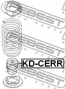 Rear shock absorber bump Febest KD-CERR