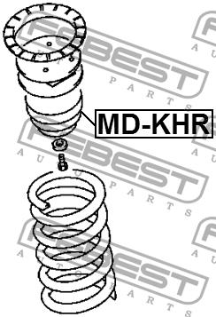 Rear shock absorber bump Febest MD-KHR