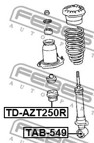 Febest Rear shock absorber bump – price 22 PLN