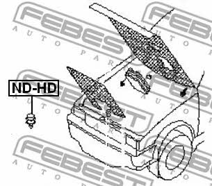 Febest Rubber damper – price 12 PLN
