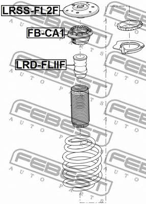 Front shock absorber bump Febest LRD-FLIIF