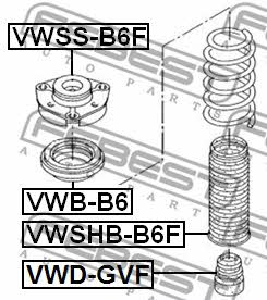 Febest Front shock absorber bump – price [object Object] PLN