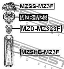 Febest Front shock absorber bump – price 36 PLN