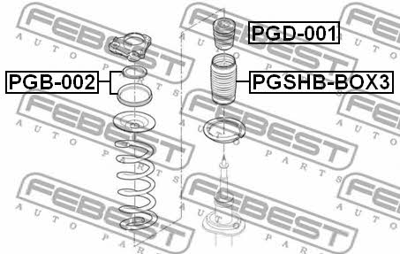 Febest Front shock absorber bump – price 52 PLN