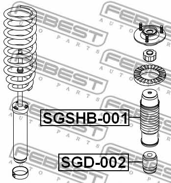 Front shock absorber bump Febest SGD-002