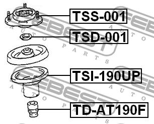 Febest Front shock absorber bump – price