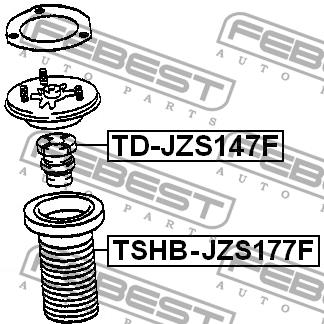Febest Front shock absorber bump – price