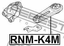Engine mount, rear Febest RNM-K4M