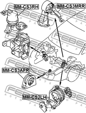 Febest Engine mount left – price