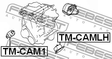 Engine mount left Febest TM-CAMLH