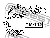 Differential support Febest TM-115