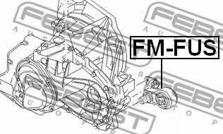 Gearbox mount rear Febest FM-FUS