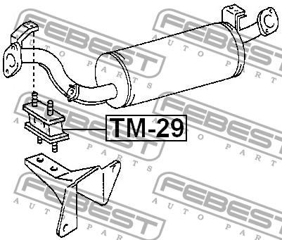 Febest Exhaust mounting bracket – price 38 PLN