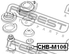 Shock absorber bearing Febest CHB-M100
