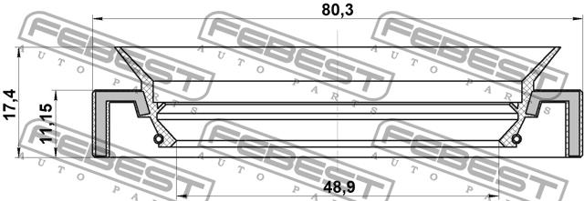 Buy Febest 95HAY50801117L – good price at EXIST.AE!