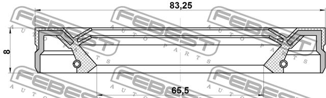 Febest SEAL OIL-DIFFERENTIAL – price 19 PLN