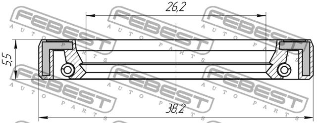 Febest Steering rack oil seal – price 18 PLN