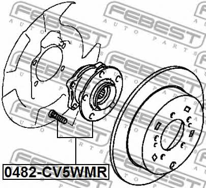 Febest Rear wheel hub – price [object Object] PLN