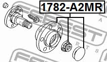 Rear wheel hub Febest 1782-A2MR