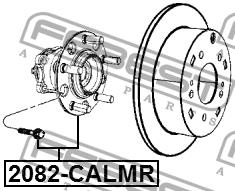 Febest Wheel hub with rear bearing – price 312 PLN