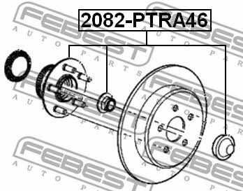 Febest Wheel hub with rear bearing – price 197 PLN