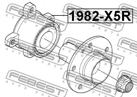 Rear Wheel Bearing Kit Febest 1982-X5R