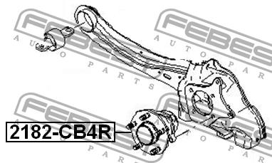Febest Rear wheel hub – price [object Object] PLN
