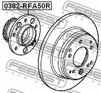 Febest Rear wheel hub – price 240 PLN