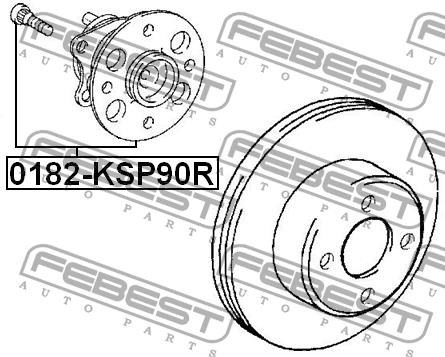 Febest Rear wheel hub – price 346 PLN