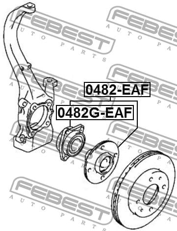 Febest Front Wheel Bearing Kit – price 157 PLN