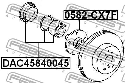 Febest Wheel hub front – price [object Object] PLN