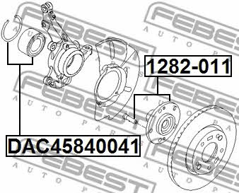 Febest Wheel hub front – price 136 PLN
